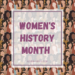 Image of Womn with the title Women's history Month